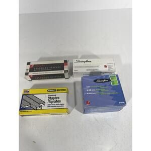 Lot Of 4 Box Vintage Staples 3 Swingline (Heavy-Duty / Reg) +‎ 1 Stanley ~ 20000